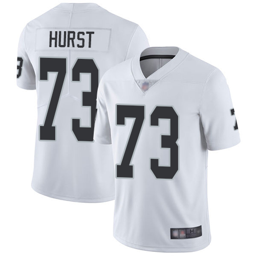 Men Oakland Raiders Limited White Maurice Hurst Road Jersey NFL Football #73 Vapor Untouchable Jersey->nfl t-shirts->Sports Accessory